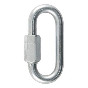 curt 82901 threaded quick link trailer safety chain hook carabiner clip, 5/16-inch diameter, 8,800 lbs break strength