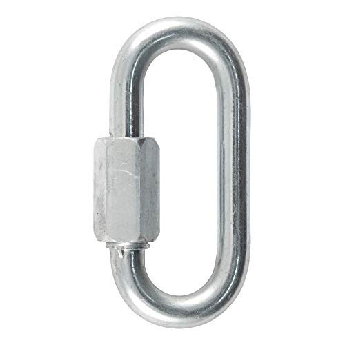 CURT 82901 Threaded Quick Link Trailer Safety Chain Hook Carabiner Clip, 5/16-Inch Diameter, 8,800 lbs Break Strength