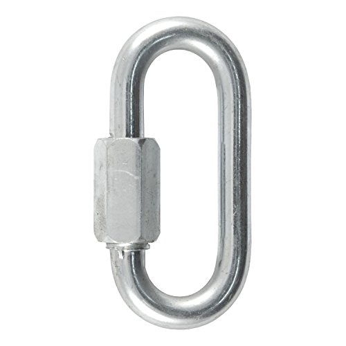 CURT 82901 Threaded Quick Link Trailer Safety Chain Hook Carabiner Clip, 5/16-Inch Diameter, 8,800 lbs Break Strength