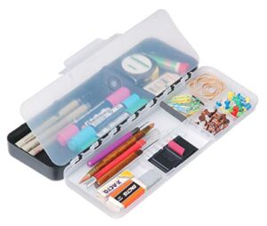 artbin 6880ab sketch pac small art & craft organizer, [1] plastic storage box, divided translucent lid