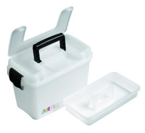 artbin 8408ab sidekick carrying case, portable art & craft organizer with handle, [1] plastic storage case, translucent