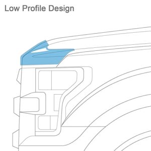 Auto Ventshade [AVS] Aeroskin Hood Protector | Flush Mount, Dark Smoke |322001 | Fits 2009 - 2014 Ford F-150 (Excludes Raptor Models)