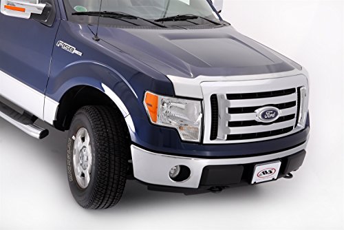 Auto Ventshade [AVS] Aeroskin Chrome Hood Protector | Low Profile, Chrome, 1 pc | 622001 | Fits 2009 - 2014 Ford F-150 (Excludes Raptor Model)