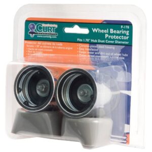 CURT 22178 1.78-Inch Trailer Wheel Bearing Protectors and Dust Covers, 2-Pack