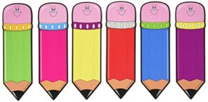 carson dellosa colorful pencil cutouts, 54 pencils cutouts for bulletin board and classroom décor, classroom cut-outs for back to school, cutouts for classroom, bulletin board decorations