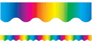teacher created resources multicolor border trim, multi color (4177)