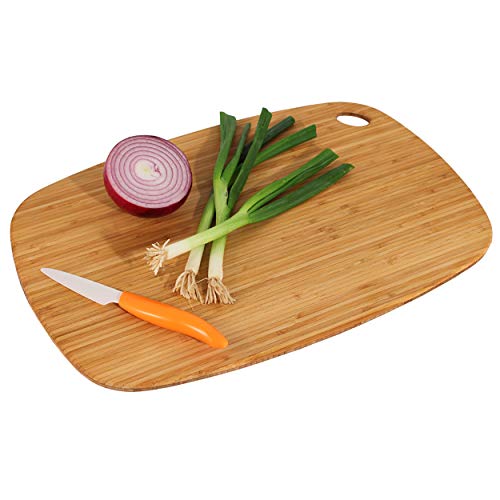 Totally Bamboo Jet Series Dishwasher Safe Bamboo Cutting Board, Medium, 13-1/2" x 9"