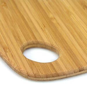 Totally Bamboo Jet Series Dishwasher Safe Bamboo Cutting Board, Medium, 13-1/2" x 9"