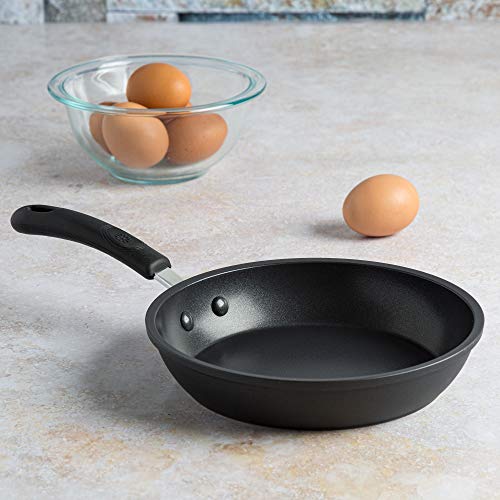 Ecolution Symphony Reinforced Ergonomic Cool-Touch Silicone Handles, Dishwasher Safe, Nonstick, 8 Inch, Grey