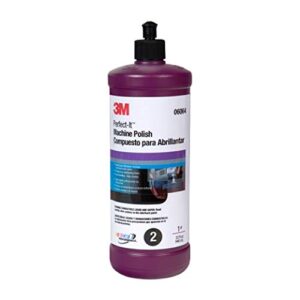 3m perfect-it machine polish (06064) – for paint and gelcoat on cars, boats, trucks and rvs – 8 ounces, white