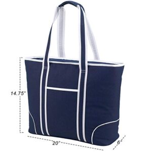 Picnic at Ascot Extra Large Insulated Cooler Bag - 30 Can Tote- Designed & Quality Approved in USA