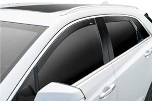 auto ventshade [avs] low profile ventvisor / rain guards | smoke color w/ chrome trim, 4 pc | 794008 | fits 2006 – 2013 lexus is250/is350