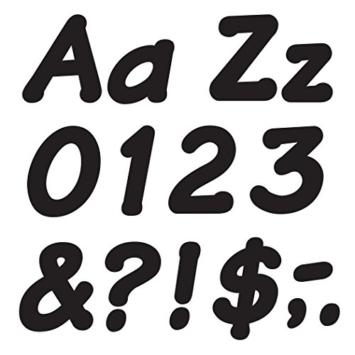 TREND enterprises, Inc. T-2703 Black 4" Italic Combo Ready Letters