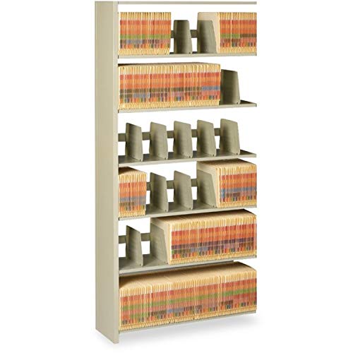 Tennsco Snap-Together 6-Shelf Closed Add-On Open Filing Unit