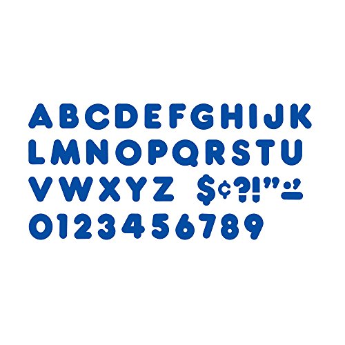 TREND enterprises, Inc. Royal Blue 4" Casual Uppercase Ready Letters