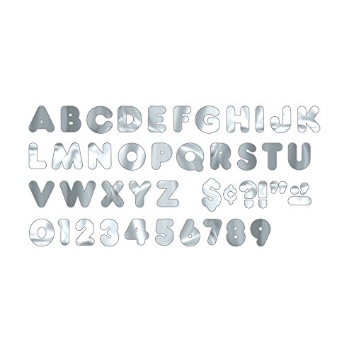 TREND enterprises, Inc. Silver Metallic 2" Casual UC Ready Letters