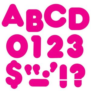 trend enterprises, inc. deep pink 2″ casual uppercase ready letters
