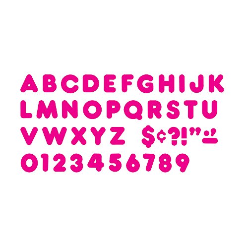 TREND enterprises, Inc. Deep Pink 2" Casual Uppercase Ready Letters