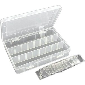 adjustable compartment storage tray for beads