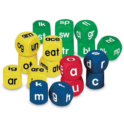 Learning Resources Phonics Cubes Class Set, Set of 18