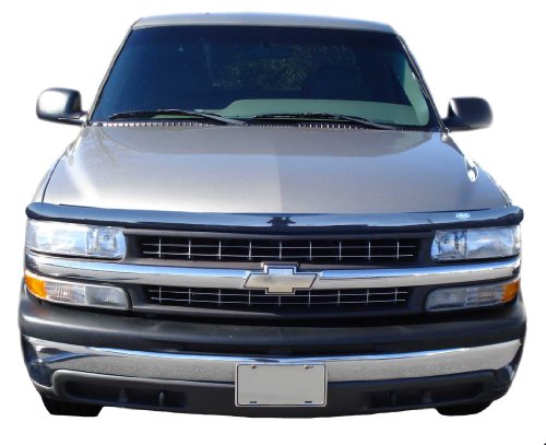 Auto Ventshade [AVS] Hoodflector/Bug Shield for 2000-2006 Chevrolet Tahoe, Suburban 1500 & 2500, 1999-2002 Silverado 2500, 2001-2002 Silverado 3500 | Medium Profile - Smoke, 1 pc. | 21936