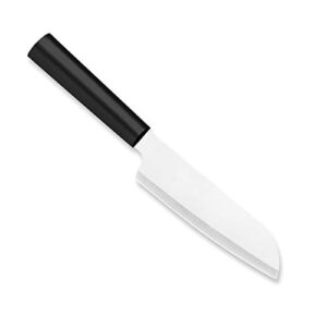 rada cutlery cook’s utility knife – stainless steel blade with black steel resin handle, 8-5/8 inch
