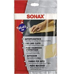 sonax car care cloth (1 piece) – durable cloth for cleaning and drying your car interior and exterior. soft, handy and highly absorbent. leaves no water stains | item no. 04192000