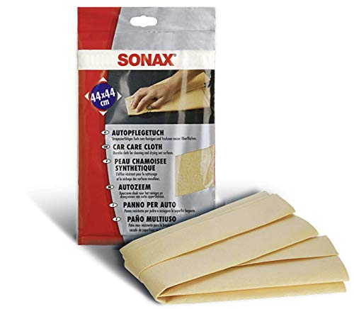 Sonax Car Care Cloth (1 Piece) - Durable Cloth for Cleaning and Drying Your Car Interior and Exterior. Soft, Handy and Highly Absorbent. Leaves No Water Stains | Item No. 04192000