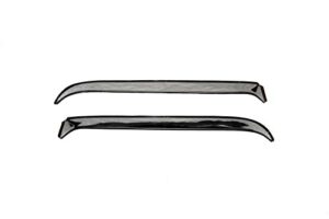 auto ventshade (avs) 12032 ventshade with stainless steel finish, 2-piece set for 1971-1996 chevrolet and gmc full size vans, black