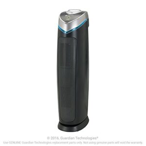 Germ Guardian AC5000 28” 3-in-1 True HEPA Filter Air Purifier for Home, Large Rooms, UV-C Light Kills Germs, Filters Allergies, Smoke, Dust, Pet Dander, & Odors, 5-Yr Wty, GermGuardian, Grey