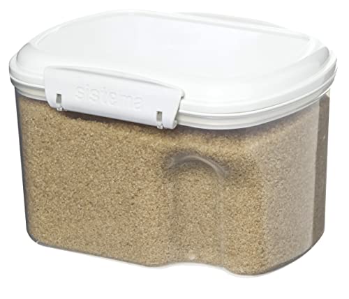 Sistema Bake It Food Storage for Baking Ingredients, Powdered Sugar Container 6.6 Cups