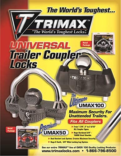 Trimax UMAX50 Premium Die-Cast Dual Purpose Coupler Lock