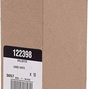 Hillman 122398 Large Wall Biter Picture Hangers White Finish 60lbs Package of 3