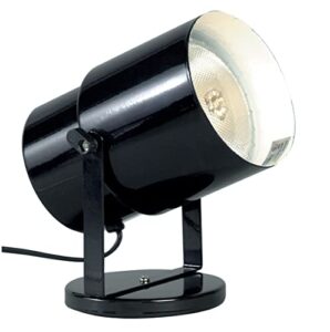 satco sf77/394 incandescent portable plant lamp, 60 watts, black