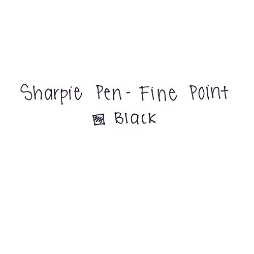 SHARPIE Felt Tip Pens, Fine Point (0.4mm), Black, 4 Count