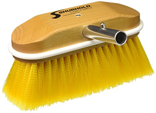 Shurhold 308 8" Window and Hull Brush with Soft Yellow Polystyrene Bristles