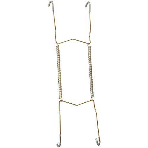 National Hardware N259-978 V2525 Plate Hangers in Brass , 8" - 11"