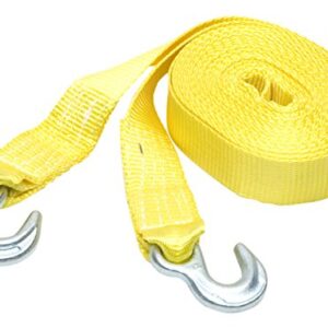 SmartStraps Tow Strap - 20ft YW Tow Strap w Hooks 1pk 10,000lb