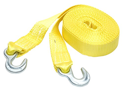 SmartStraps Tow Strap - 20ft YW Tow Strap w Hooks 1pk 10,000lb