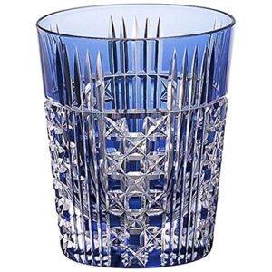 square basket eye crest shochu glass t557-2471-ccb to five-groove kagami crystal edo kiriko gin seng shochu glass