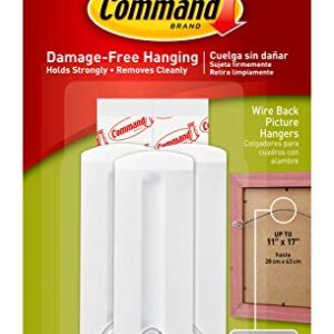 Command 17043 Universal Picture Hanger, Large, White, 3 Count