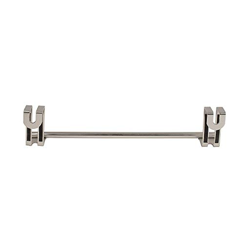 Spectrum Diversified Door Bar No-Installation Kitchen, Cabinet Rack With Padded Brackets, Bathroom Towel Stand, Brushed Nickel