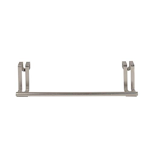 Spectrum Diversified Door Bar No-Installation Kitchen, Cabinet Rack With Padded Brackets, Bathroom Towel Stand, Brushed Nickel