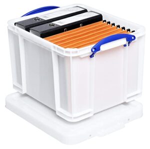 really useful storage box 35 litre white strong