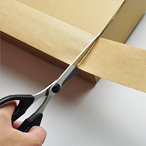 CANARY Non-Stick Teflon Fluorine Coating Scissors Anti Adhesive Long Blade Black