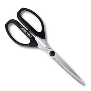 CANARY Non-Stick Teflon Fluorine Coating Scissors Anti Adhesive Long Blade Black