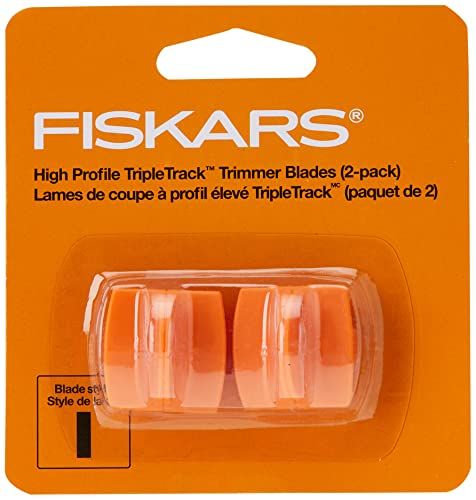 Fiskars 1968701001 Replacement Steel Blade Carriage for 12" Portable Trimmer (Pack of 2)