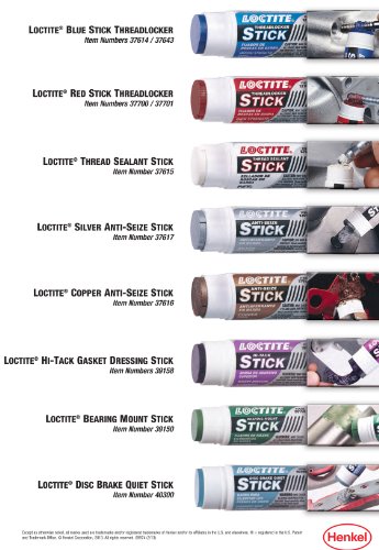 Loctite 534 Hi-Tack Gasket Dressing Glue Stick for Automotive: Anaerobic, High-Temp, Non-Corrosive | Purple, 19-Gram Stick (PN: 640807)