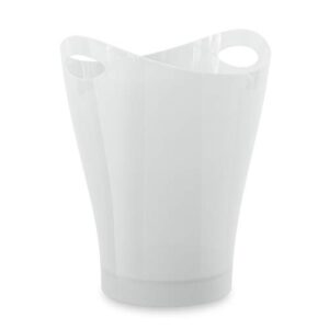 umbra 082857-661 garbino small trash/waste can – polypropylene – metallic white