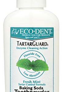 Eco-Dent TartarGuard Baking Soda Toothpowder, Fresh Mint 2 oz